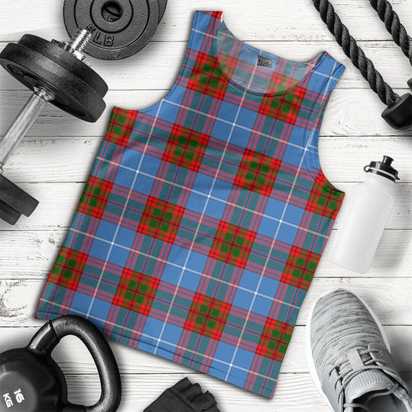 Preston Clan Badge Tartan Men Tank Top