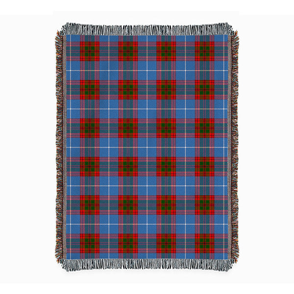 Preston Clan Badge Tartan Woven Blanket