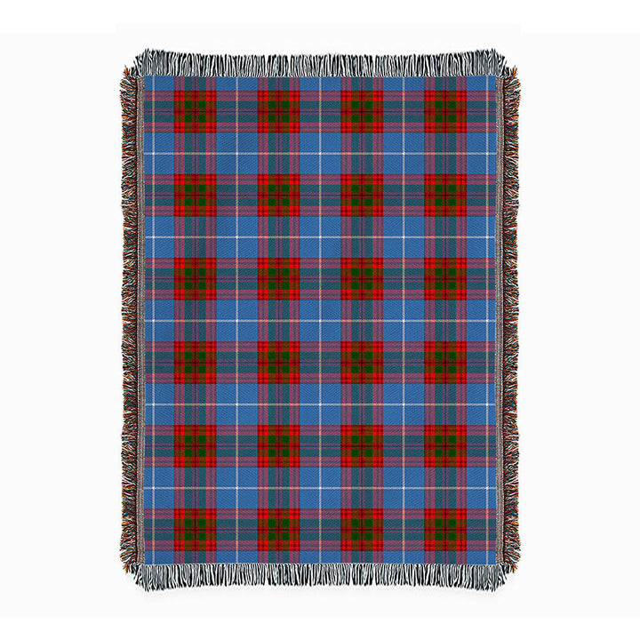 Preston Clan Badge Tartan Woven Blanket