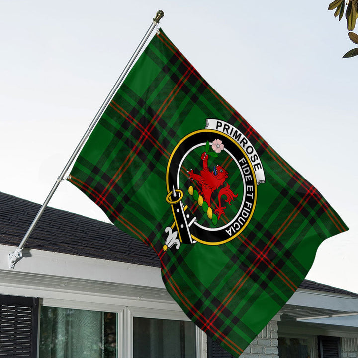 Primrose Clan Badge Tartan House Flag