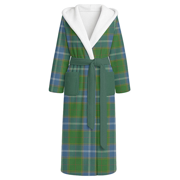 Pringle Ancient Clan Badge Tartan Flannel Hooded Bathrobe