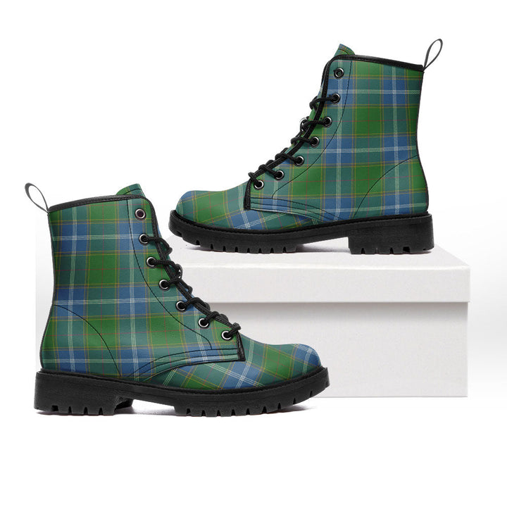 Pringle Ancient Clan Badge Tartan Leather Boots
