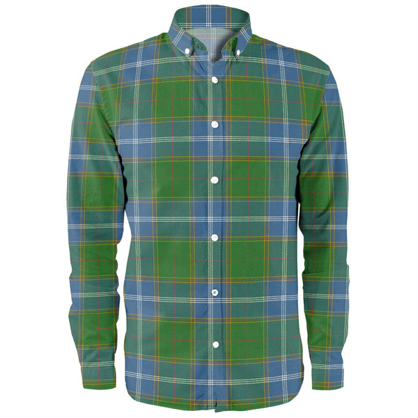 Pringle Ancient Clan Badge Tartan Long Sleeve Shirt