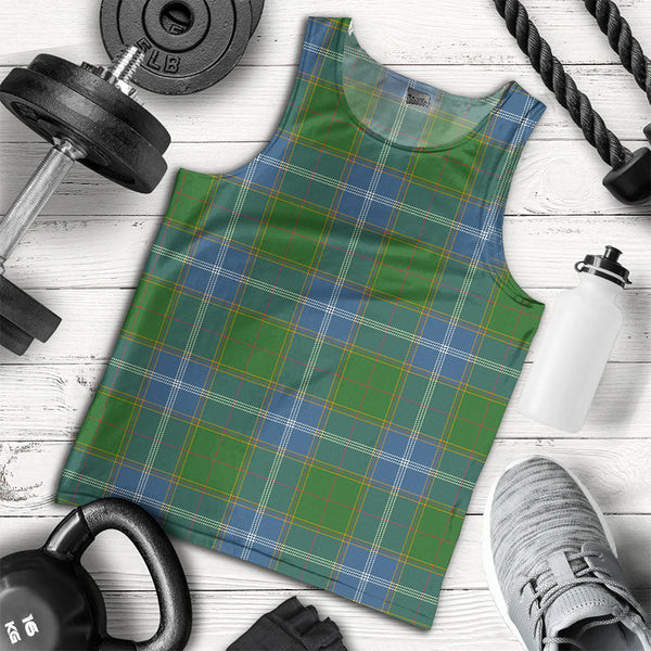 Pringle Ancient Clan Badge Tartan Men Tank Top