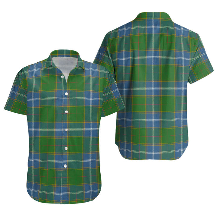Pringle Ancient Clan Badge Tartan Short Sleeve Shirt