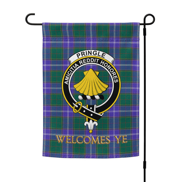 Pringle Modern Clan Badge Tartan Garden Flag