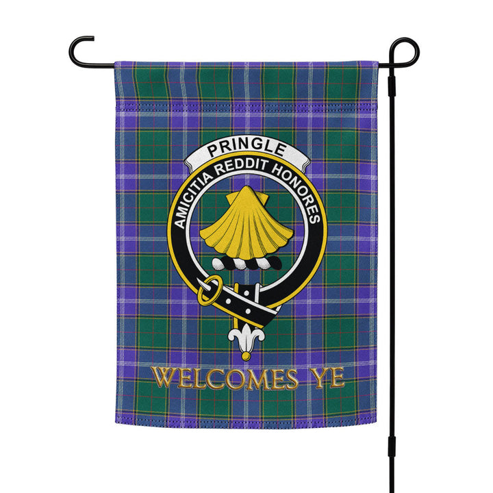 Pringle Modern Clan Badge Tartan Garden Flag