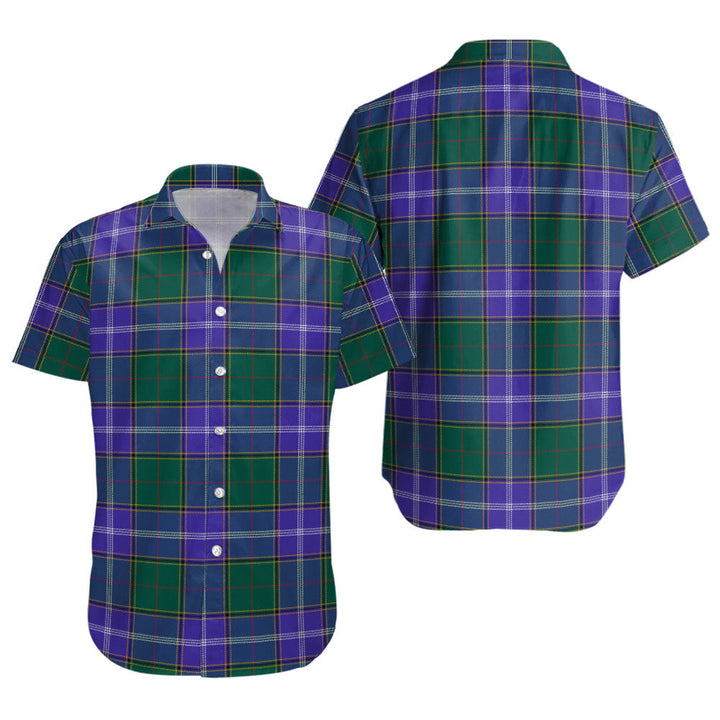 Pringle Modern Clan Badge Tartan Short Sleeve Shirt