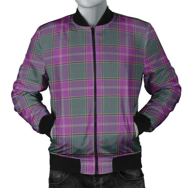 Pringle Weathered Clan Badge Tartan Bomber Jacket