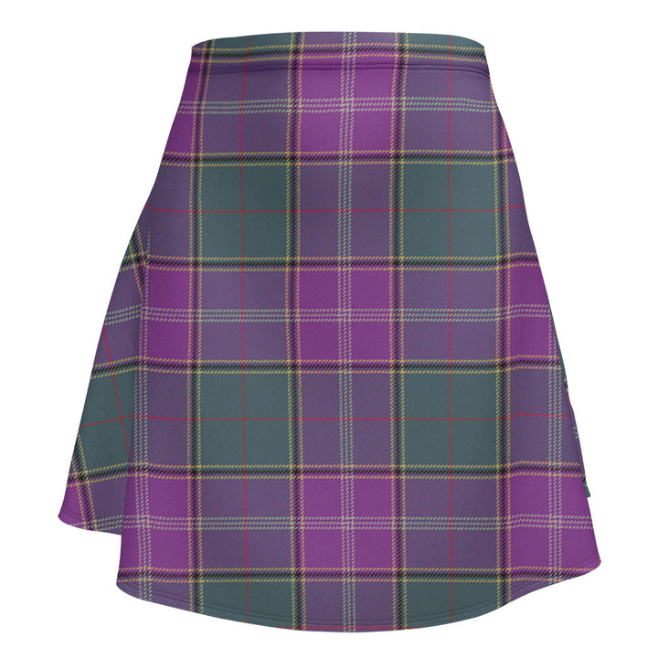 Pringle Weathered Clan Badge Tartan Flared Skirt