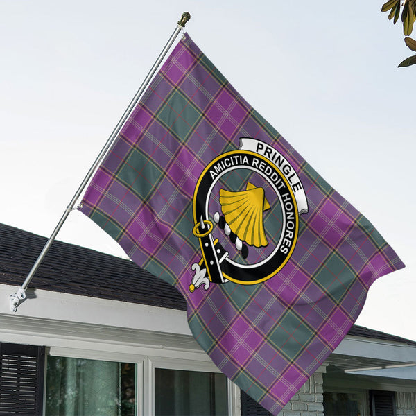Pringle Weathered Clan Badge Tartan House Flag