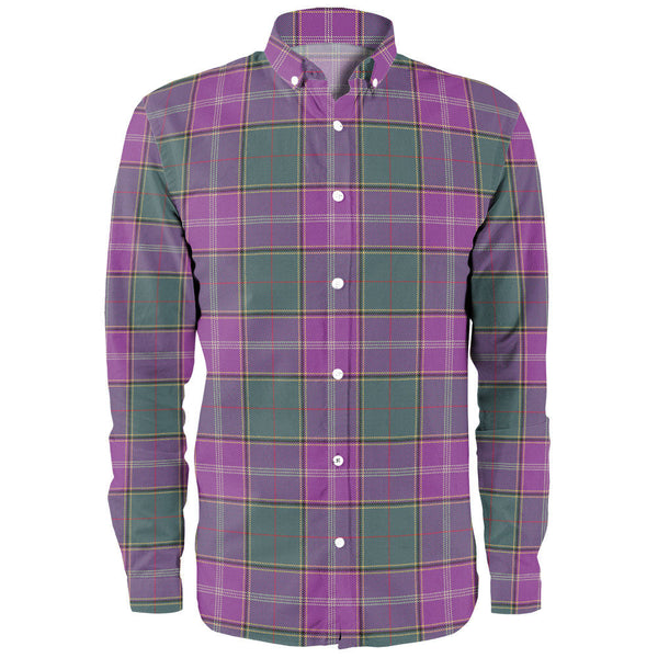 Pringle Weathered Clan Badge Tartan Long Sleeve Shirt