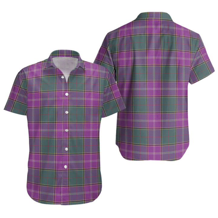 Pringle Weathered Clan Badge Tartan Short Sleeve Shirt