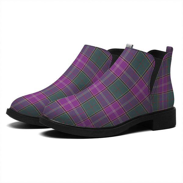 Pringle Weathered Tartan Flat Ankle Boots