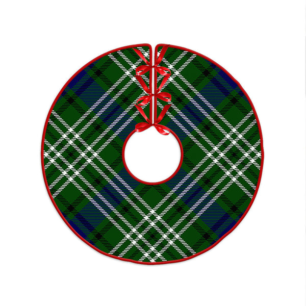 Purves Clan Badge Tartan Christmas Tree Skirt