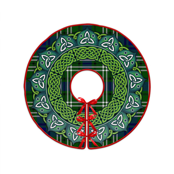 Purves Clan Badge Tartan Christmas Tree Skirt Heritage Holiday Decor