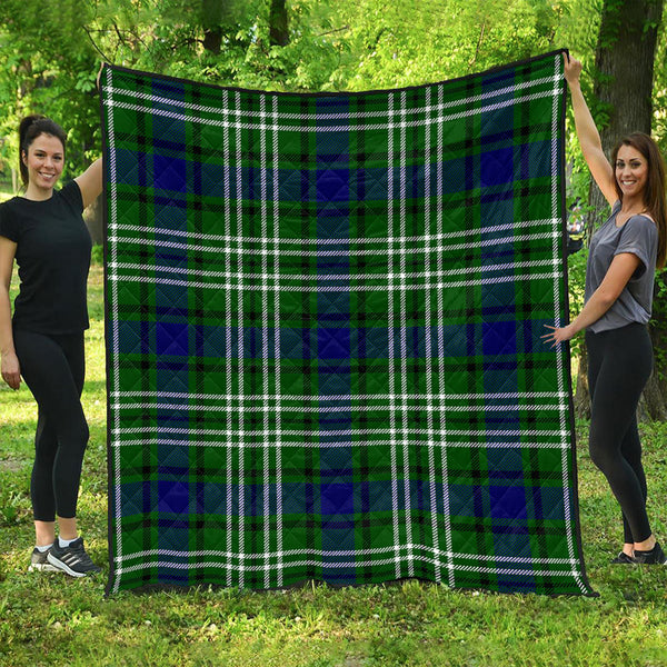 Purves Clan Badge Tartan Premium Quilt