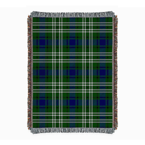 Purves Clan Badge Tartan Woven Blanket