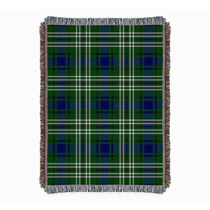 Purves Clan Badge Tartan Woven Blanket