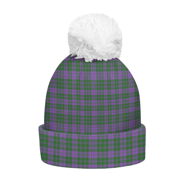 Rae Ancient Clan Badge Tartan Bobble Beanie Hat