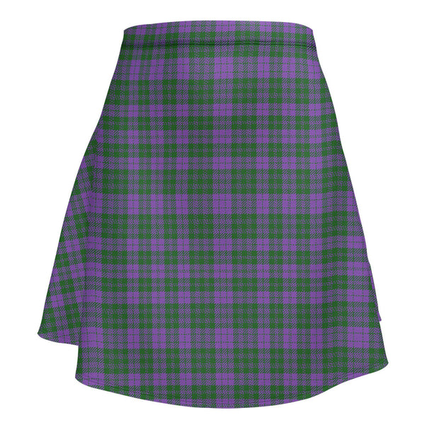 Rae Ancient Clan Badge Tartan Flared Skirt
