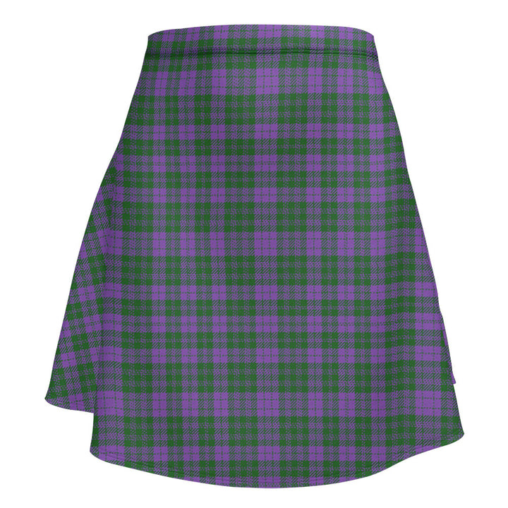 Rae Ancient Clan Badge Tartan Flared Skirt