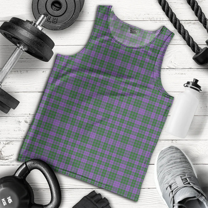 Rae Ancient Clan Badge Tartan Men Tank Top