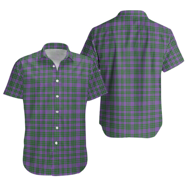 Rae Ancient Clan Badge Tartan Short Sleeve Shirt