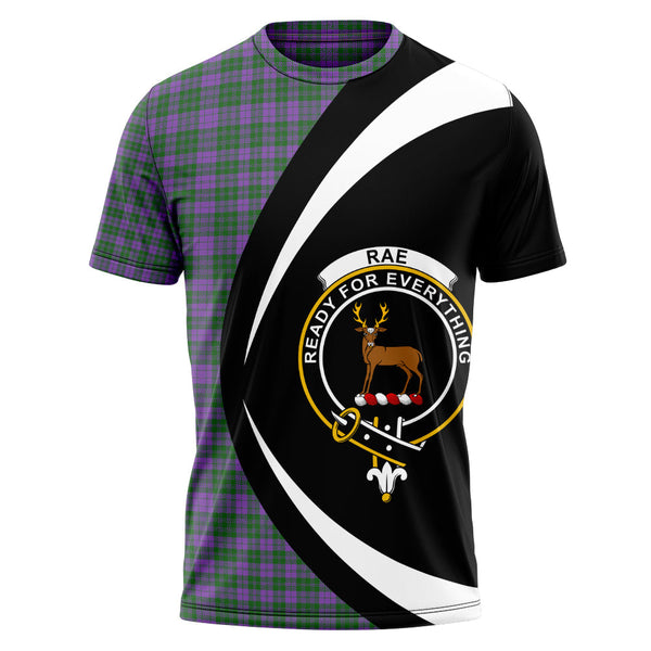 Rae Ancient Clan Badge Tartan T-Shirt Circle Style Personalized