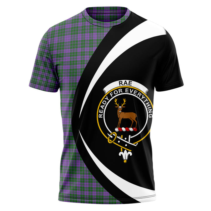 Rae Ancient Clan Badge Tartan T-Shirt Circle Style Personalized