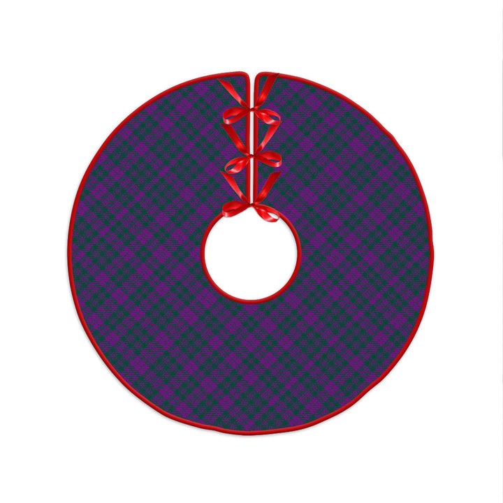 Rae Modern Clan Badge Tartan Christmas Tree Skirt