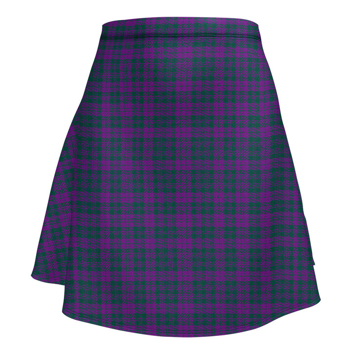 Rae Modern Clan Badge Tartan Flared Skirt