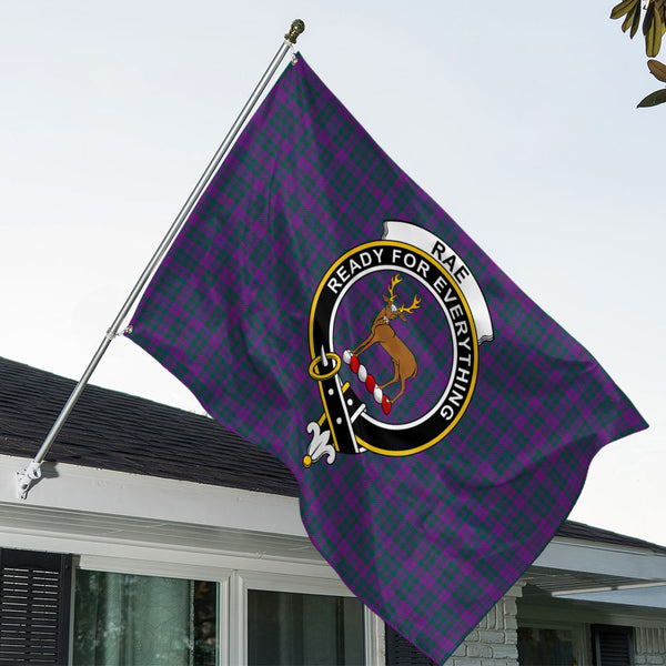 Rae Modern Clan Badge Tartan House Flag