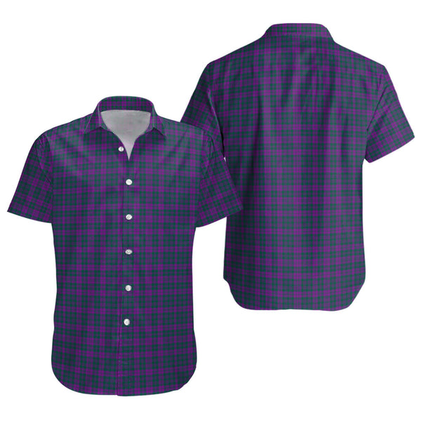 Rae Modern Clan Badge Tartan Short Sleeve Shirt