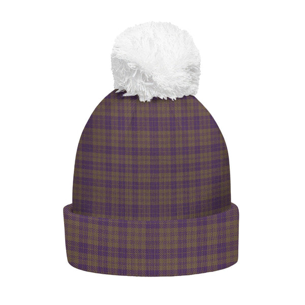 Rae Weathered Clan Badge Tartan Bobble Beanie Hat