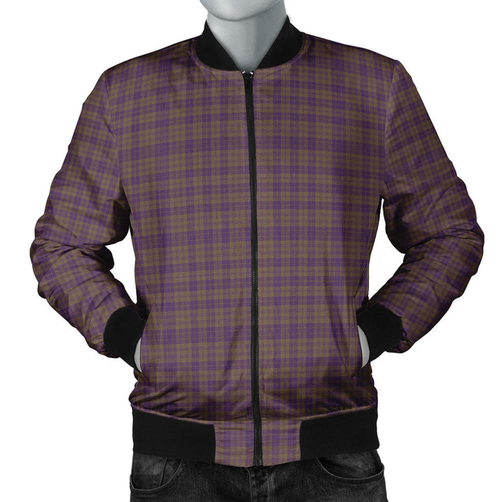 Rae Weathered Clan Badge Tartan Bomber Jacket