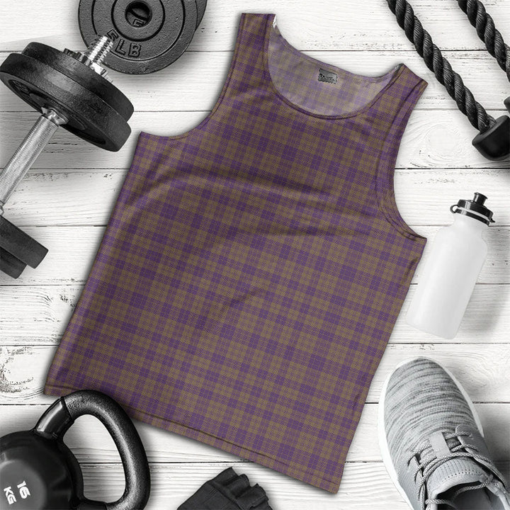 Rae Weathered Clan Badge Tartan Men Tank Top