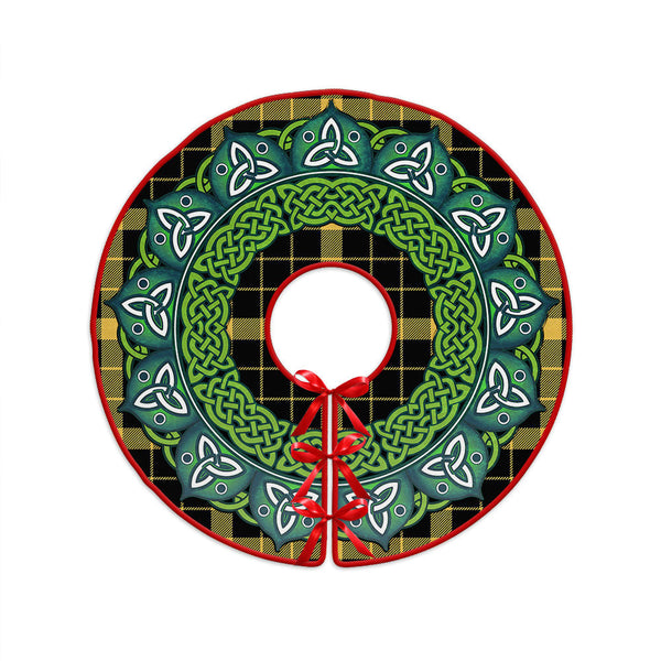 Raeburn Ancient Clan Badge Tartan Christmas Tree Skirt Heritage Holiday Decor