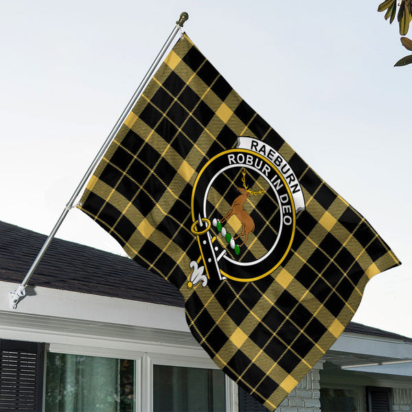 Raeburn Ancient Clan Badge Tartan House Flag