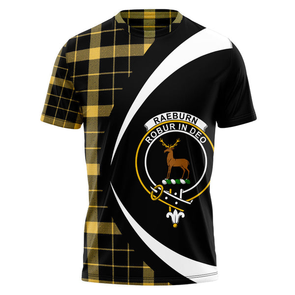 Raeburn Ancient Clan Badge Tartan T-Shirt Circle Style Personalized