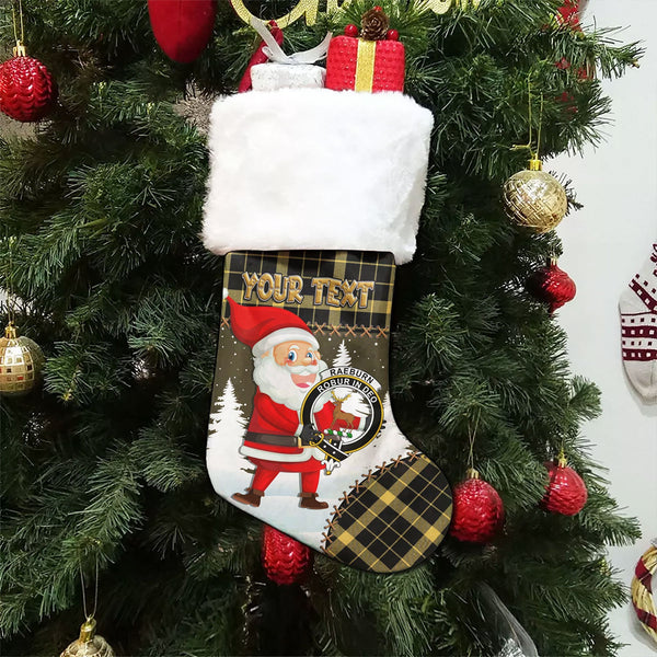 Raeburn Ancient Clan Badge Tartan Christmas Stocking Holiday Blessings Merry Christmas Joy