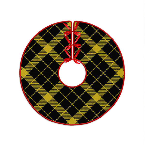 Raeburn Modern Clan Badge Tartan Christmas Tree Skirt