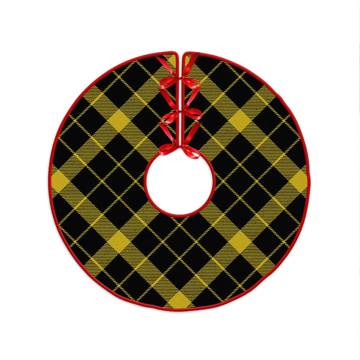 Raeburn Modern Clan Badge Tartan Christmas Tree Skirt