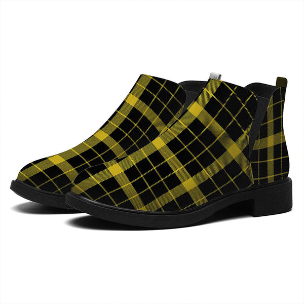 Raeburn Modern Tartan Flat Ankle Boots