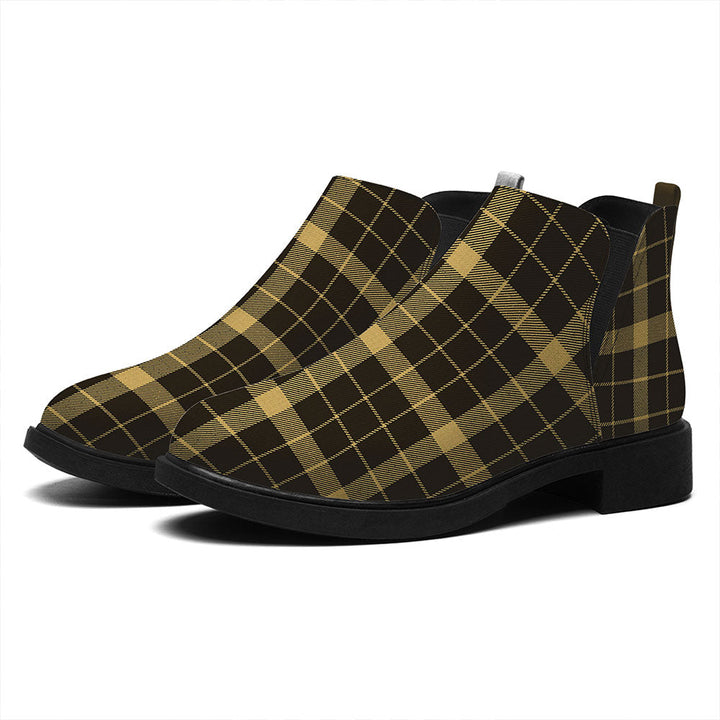 Raeburn Weathered Tartan Flat Ankle Boots