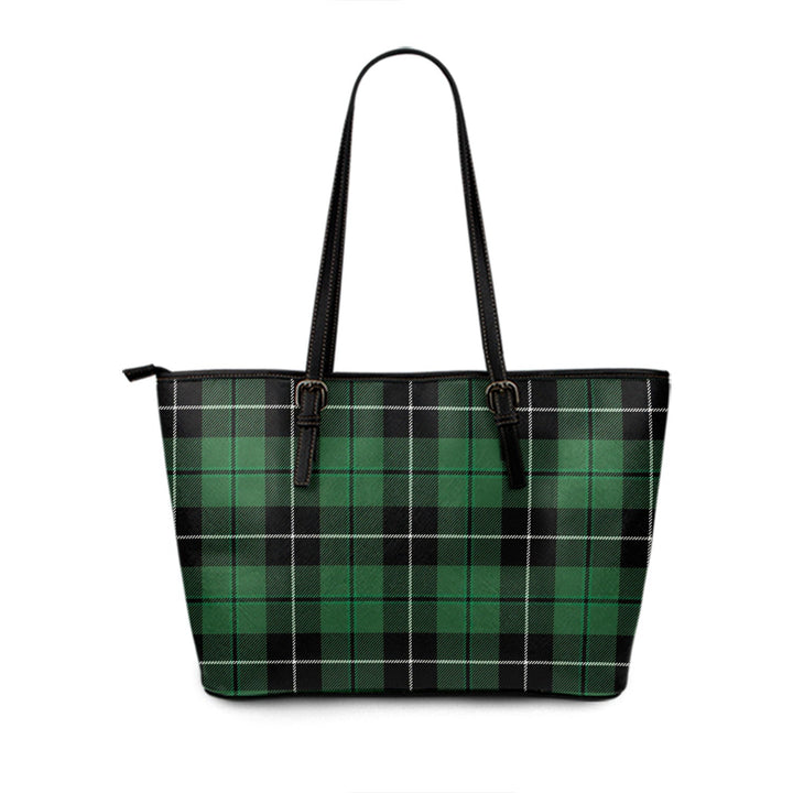 Raeside Modern Tartan Leather Tote Bag