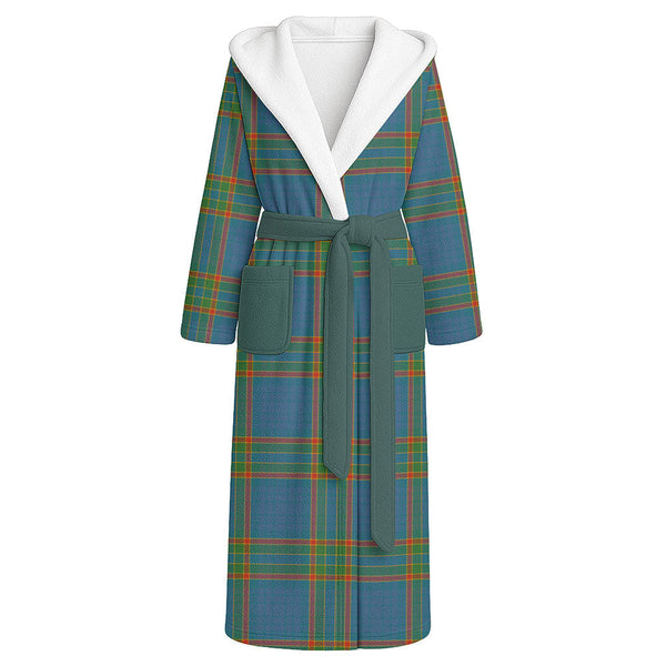Ralston UK Ancient Clan Badge Tartan Flannel Hooded Bathrobe