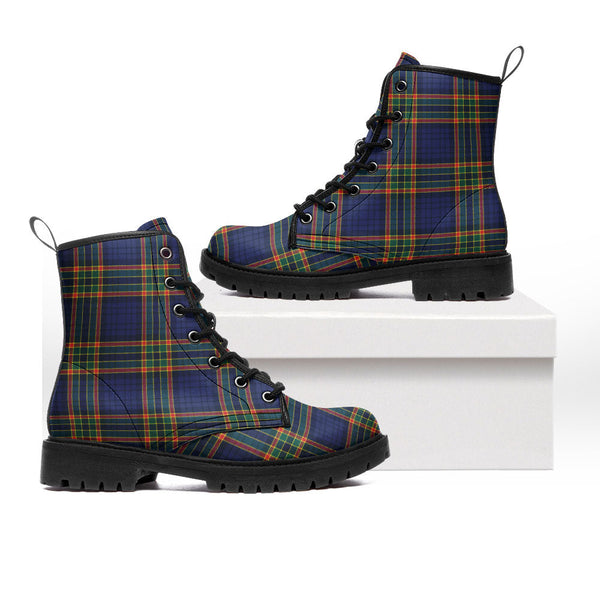 Ralston UK Modern Clan Badge Tartan Leather Boots