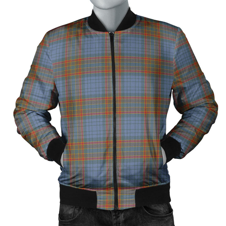 Ralston UK Weathered Clan Badge Tartan Bomber Jacket