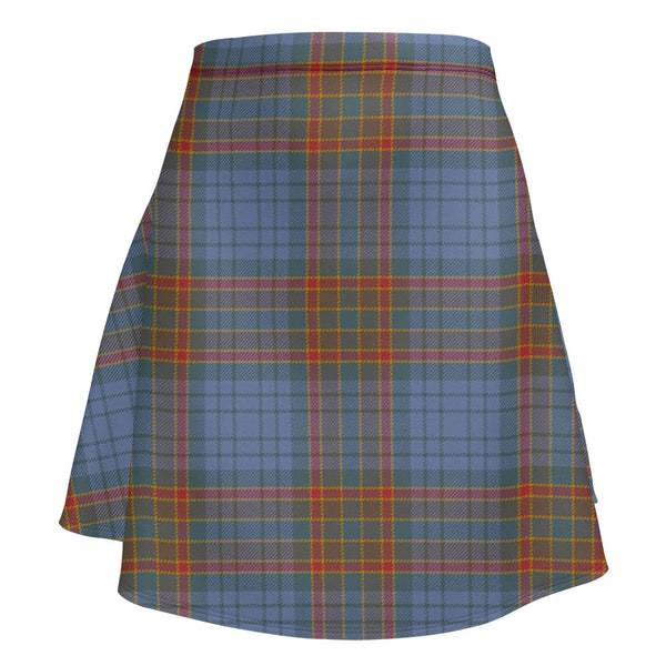 Ralston UK Weathered Clan Badge Tartan Flared Skirt